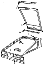 4365609 - Body: Lift Gate for Chrysler: Laser | Dodge: Daytona Image