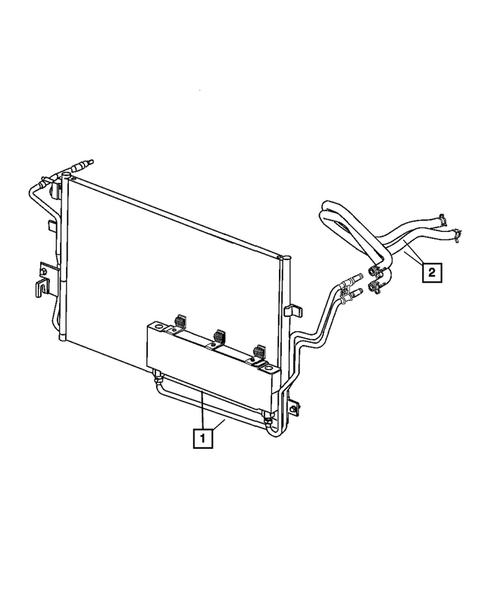 Lines, Transmission Oil Cooler for 2002 Dodge Stratus #1