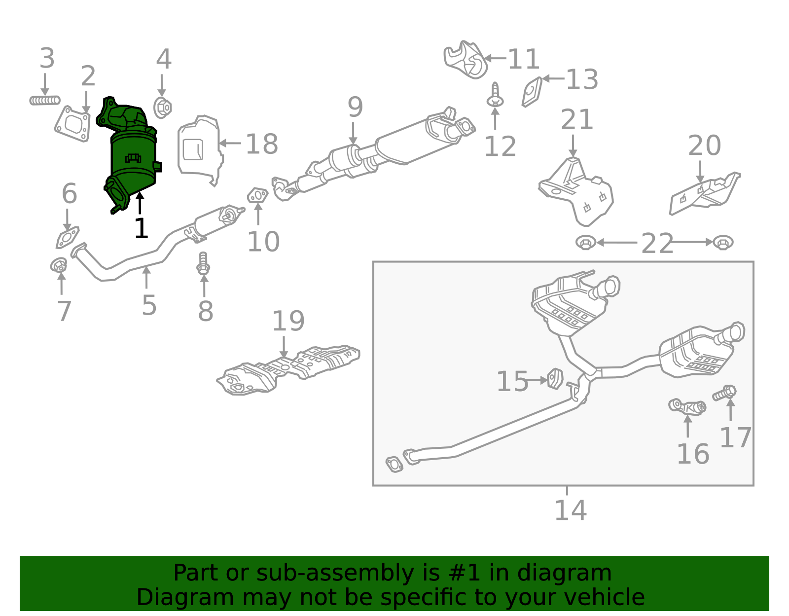 2018-2021 GM Catalytic Converter 85513035 GM | GMPartsDirect.com