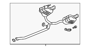 2018-2024 GM Muffler W/Tailpipe 85154355 GM | GMPartsDirect.com