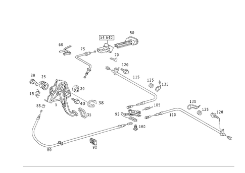 Foot Operated Parking Brake for 2001 Mercedes-Benz S55 AMG #1