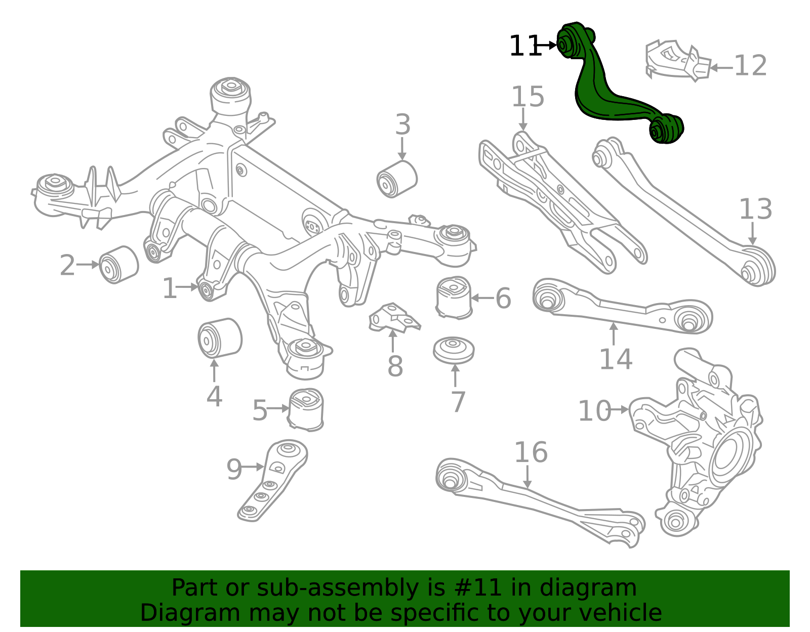 33326883339 - 2016-2026 BMW Upper Control Arm (33-32-6-883-339) | BMW ...