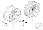 36116753241 - : Wheel, Alloy for BMW Image