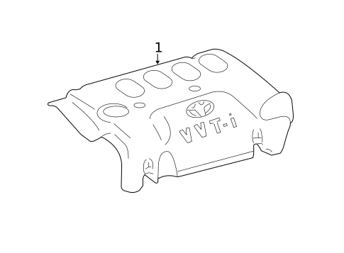 Engine Appearance Cover for 2017 Toyota Yaris #0