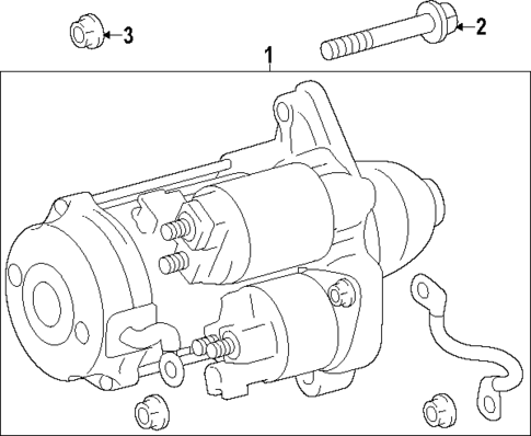 Starter for 2023 Toyota GR Corolla #1
