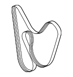 PB903137E - Cooling System: Serpentine Belt for Porsche Image