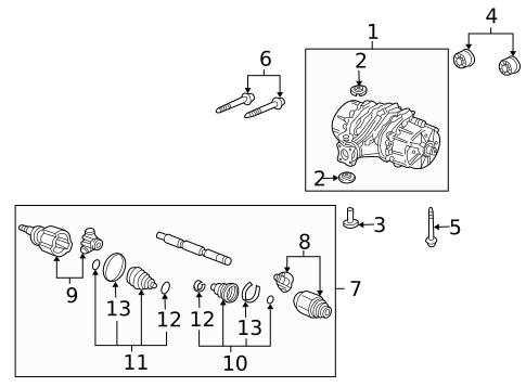 Axle & Differential for 2010 Honda Ridgeline #0
