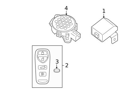 Keyless Entry Components for 2005 Nissan Armada #0