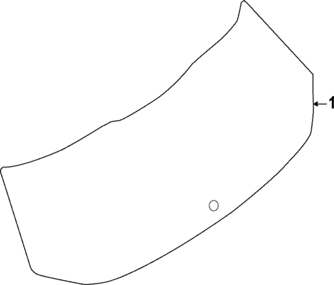 Glass - Lift Gate for 2024 Nissan Pathfinder #0