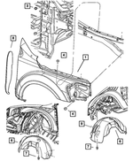 55362505AD - : Splash Shield, Left for Mopar Image