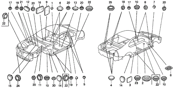 Grommet for 1993 Honda Prelude #0