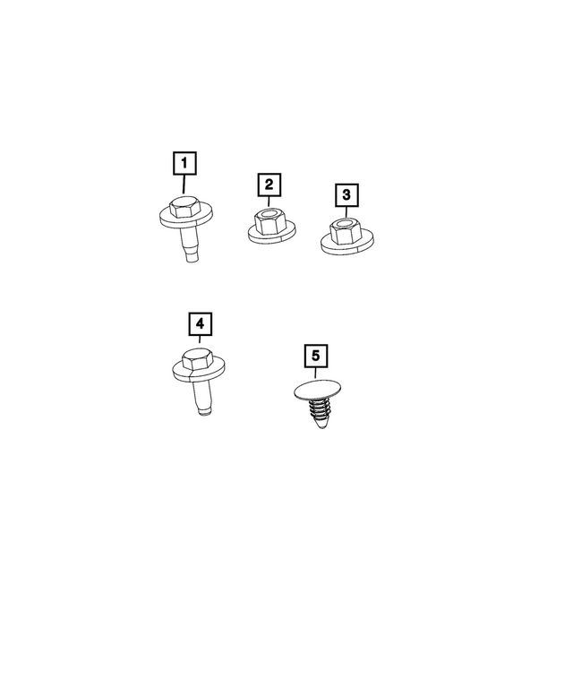 6102612AA - Electrical: Hex Nut And Washer for Mopar Image