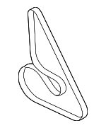 11287631824 - Cooling System: Alternator Belt for BMW: 530i, 540i, 550i, 550i GT, 550i GT xDrive, 550i xDrive, 650i, 650i Gran Coupe, 650i xDrive, 650i xDrive Gran Coupe, 750i, 750i xDrive, 750Li, 750Li xDrive, Alpina B6 xDrive Gran Coupe, Alpina B7, Alpina B7 xDrive, Alpina B7L, Alpina B7L xDrive, Alpina B8 Gran Coupe, Alpina XB7, M550i xDrive, M850i xDrive, M850i xDrive Gran Coupe, X5, X6, X7 Image