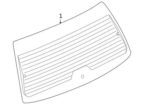Glass - Lift Gate for 2007 Saturn Vue #0