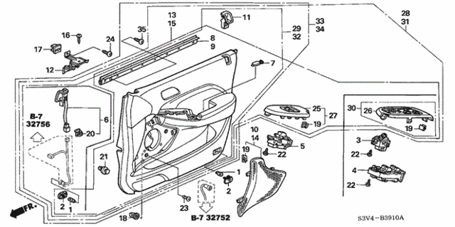 Front Door Lining for 2006 Acura MDX #0