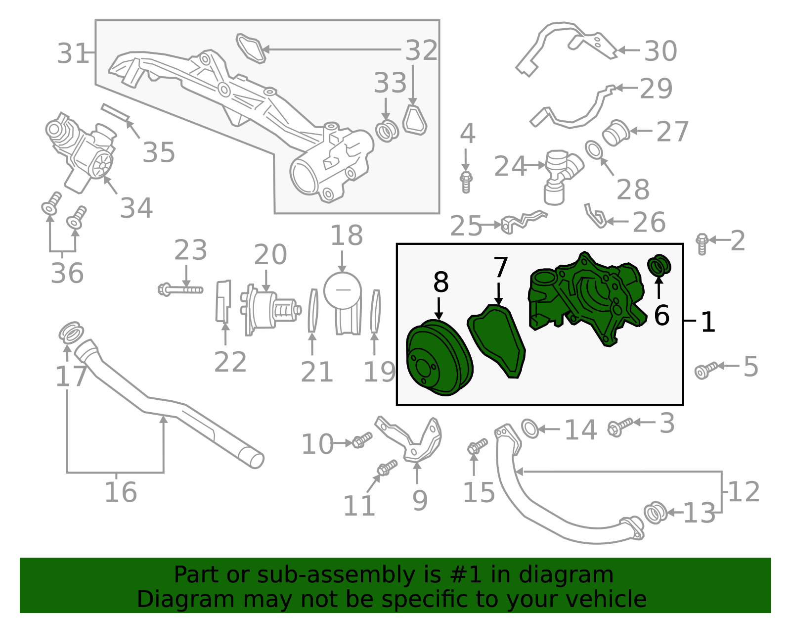 Water Pump - Porsche (9A2-106-040-03)