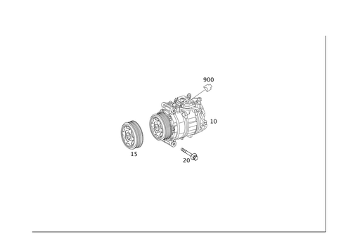 A/C Compressor for 2002 Mercedes-Benz CL600 #0