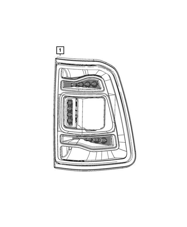 68531050AB - Electrical: Tail Lamp, Right for Mopar Image