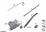61629449913 - : Rear Window Wiper Arm for BMW Image