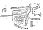 85788478 - Electrical: Headlamp Assembly for Chevrolet: Suburban, Tahoe Image