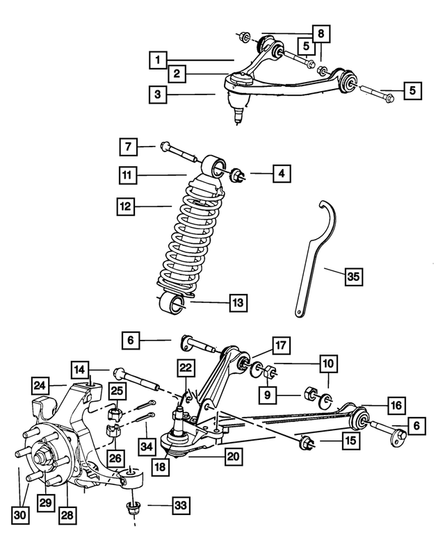 6036467AA - Front Suspension: Hex Lock Nut for Mopar Image image