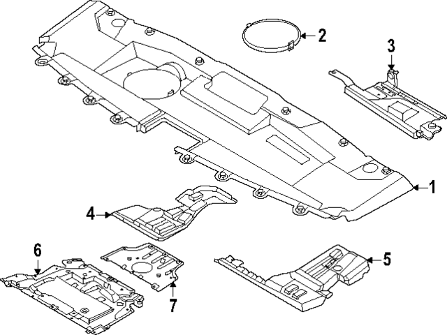 625426SA0A - : Splash Guard for INFINITI: QX60 Image