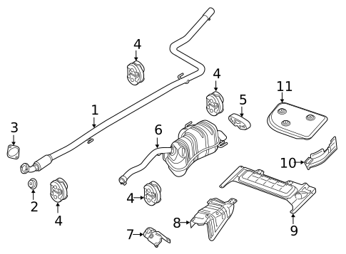 Exhaust Components for 2019 Ram ProMaster City #0