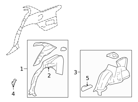 Inner Structure for 2003 Oldsmobile Alero #1
