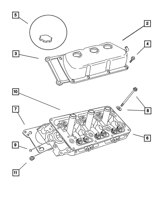 « 4792098 – Engine 3.5L Six Cylinder : Culasse Couvercle, Côté Droit pour Mopar Image »