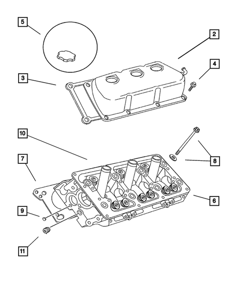 Cylinder Head for 2001 Dodge Intrepid #0