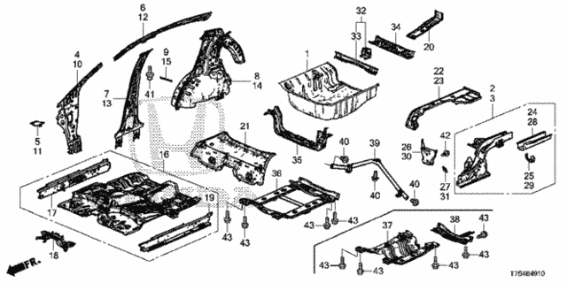 Floor - Inner Panel for 2016 Honda HR-V #0