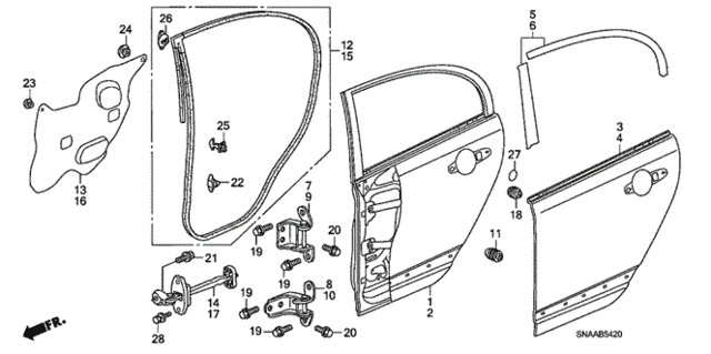 Rear Door Panels for 2009 Honda Civic #0