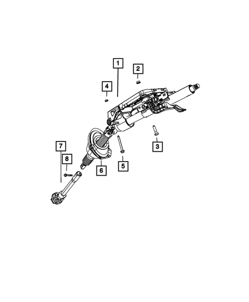 Steering Column and Intermediate Shaft for 2020 Dodge Charger #0