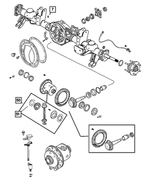 5135769AG - Rear Axle: Axle Housing for Jeep: Commander, Grand Cherokee Image