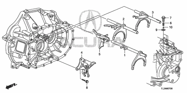 MT Shift Fork for 2010 Acura TSX #0
