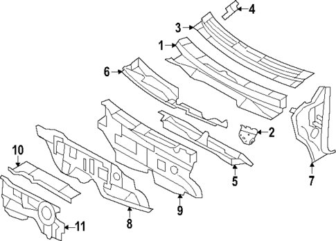Cowl for 2008 Ford Edge #0