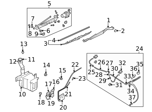 Wipers for 2006 Subaru Legacy #0