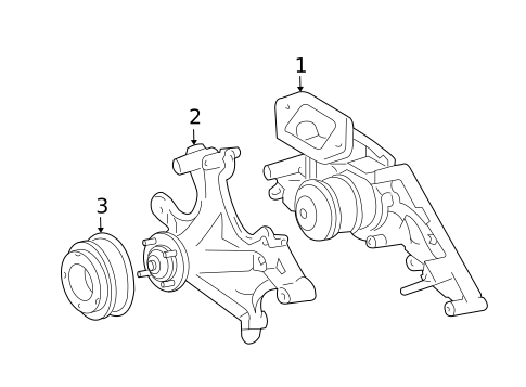 Water Pump for 2002 Lexus GS430 #0