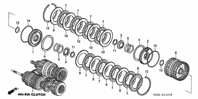 AT Clutch (4th-5th) (5AT) for 2004 Honda Odyssey #0