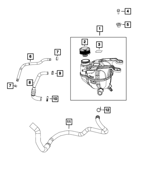 Engine Coolant Reservoir (Bottle) for 2015 Alfa Romeo 4C #0
