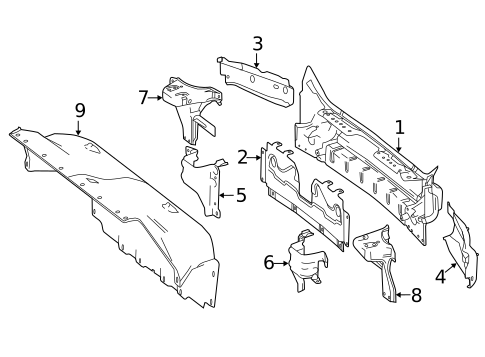 Rear Body for 2020 Mercedes-Benz SL550 #0