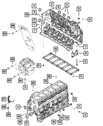 R8003549AA - 6.7L Turbo Diesel; Engine: Short Block Engine for Mopar Image