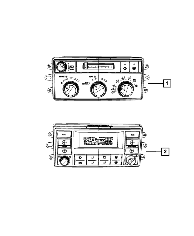 « 55057280AF – Air Conditioning &amp; Heater : Climatisation Et Chauffage - Auxil. Commande pour Mopar Image »