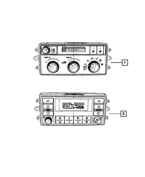 Air Conditioner and Heater Controls for 2007 Chrysler Aspen #0