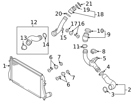 Intercooler for 2015 Volkswagen Beetle #0