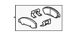 84218394 - Brakes: Disc Brake Pad Set for GM Image