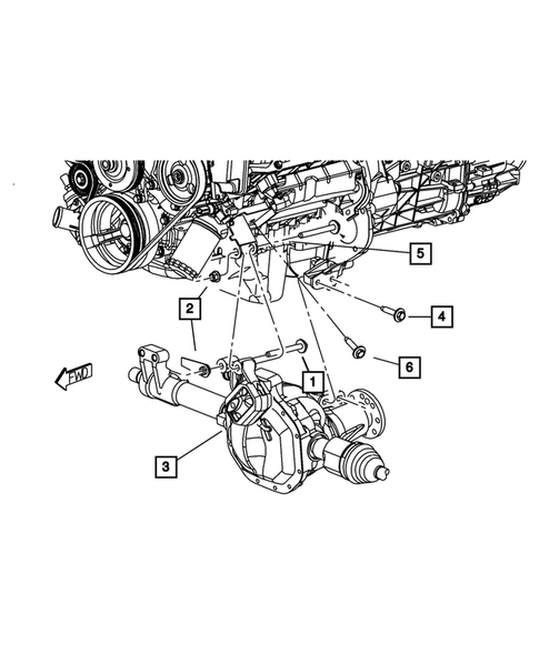 Engine Mounting for 2008 Dodge Dakota #1