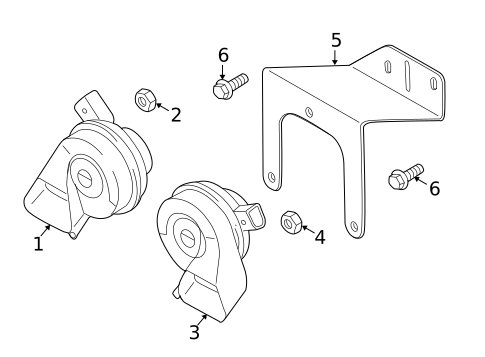 Horns for 2015 Audi TTS Quattro #0
