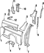 E4TZ9827700A - Body: Side Panel for Ford: Bronco Image