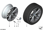 36116855530 - : Gloss-Turned Light Alloy Rim 36907111 for BMW Image